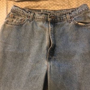 Woman’s Relaxed Fit Levi’s.